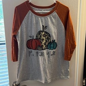 It’s fall y’all baseball style tee